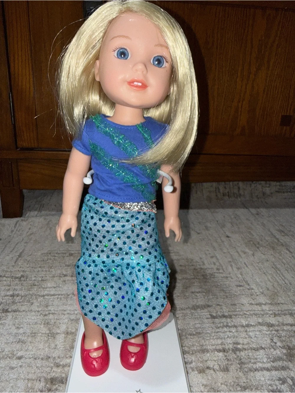 American Girl Wellie Wishers Camille Doll 14.5” tall